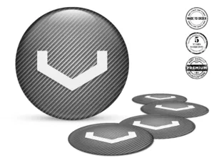 Vossen Nabenaufkleber Design Stilvolle Dome-Labels